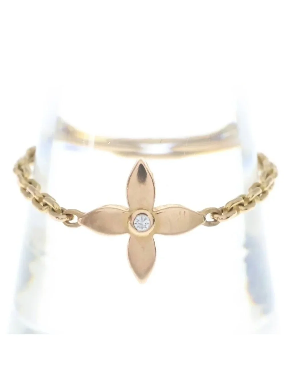 Louis Vuitton Bague Idylle Blossom Chain Ring Pink Gold